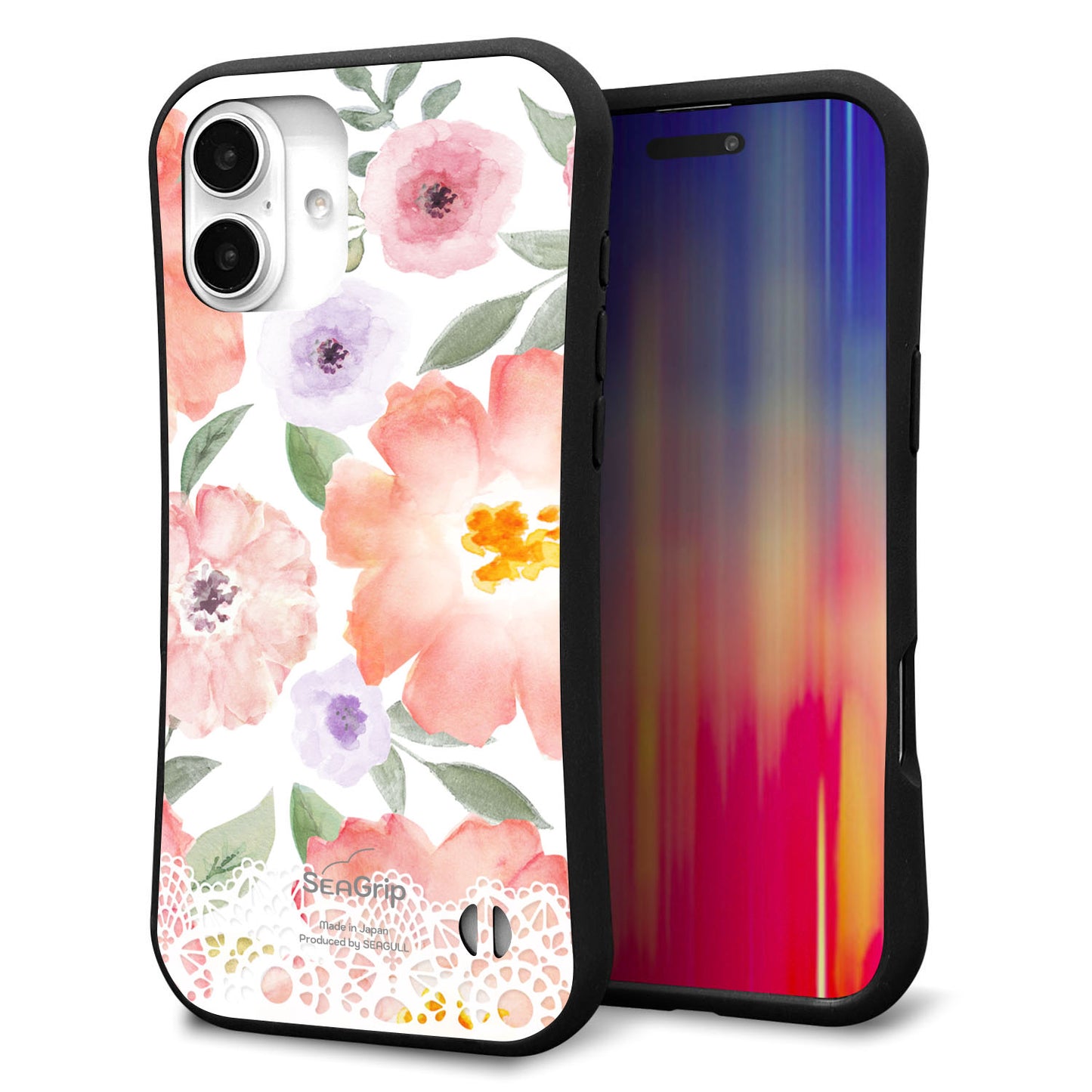 iPhone16 Plus スマホケース 「SEA Grip」 グリップケース Sライン 【SC944 ドゥ・パフューム２】 UV印刷