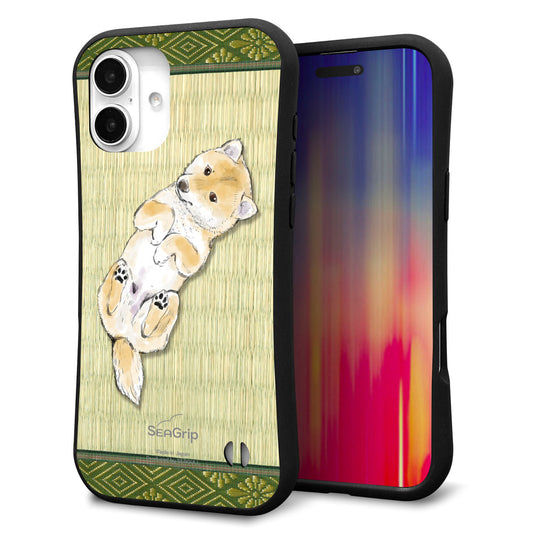 iPhone16 Plus スマホケース 「SEA Grip」 グリップケース Sライン 【TA020 レトロベージュ】 UV印刷