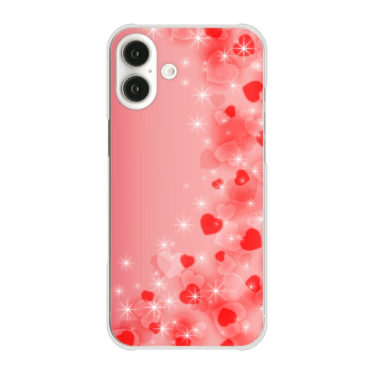 iPhone16 Plus 高画質仕上げ 背面印刷 ハードケース 【003 ハート色の夢】