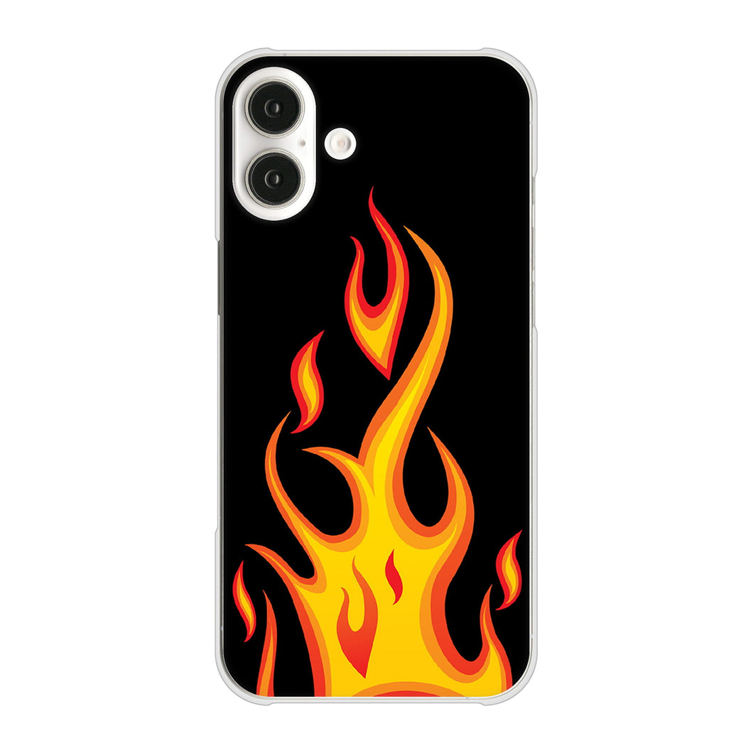 iPhone16 Plus 高画質仕上げ 背面印刷 ハードケース 【010 ファイヤー】