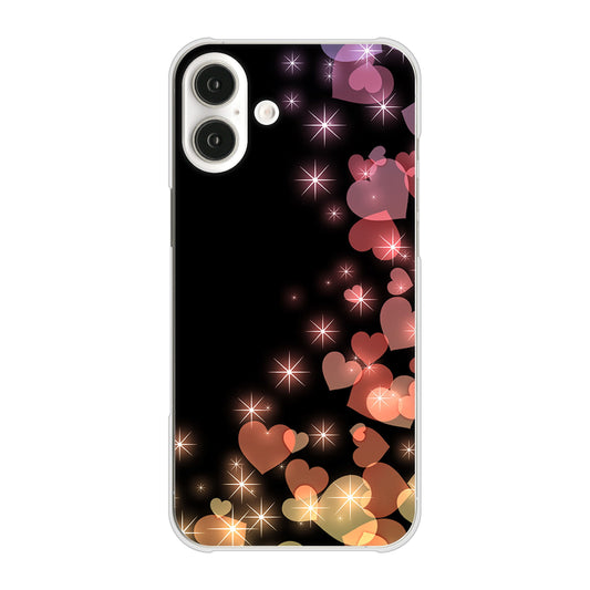 iPhone16 Plus 高画質仕上げ 背面印刷 ハードケースきらめきハート