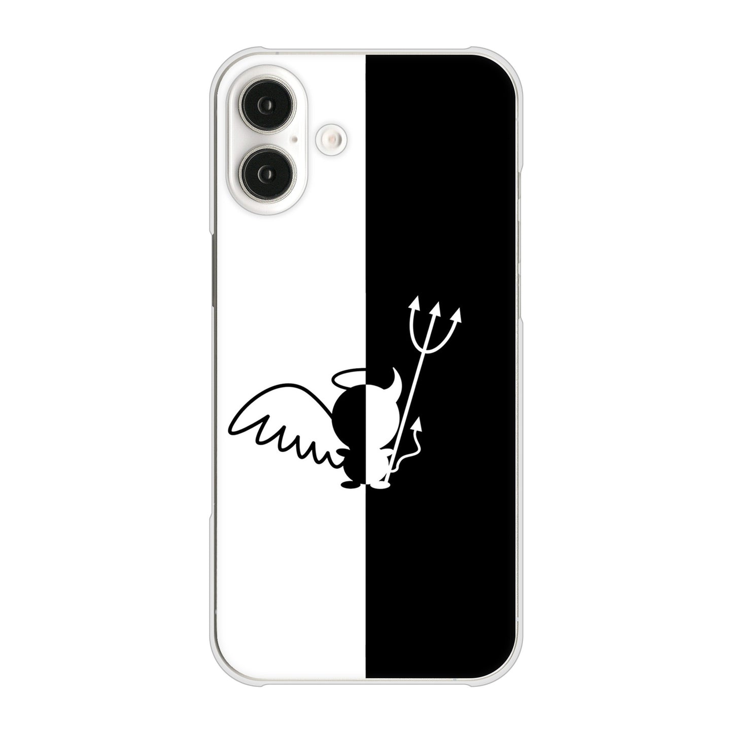 iPhone16 Plus 高画質仕上げ 背面印刷 ハードケース 【027 ハーフデビット】