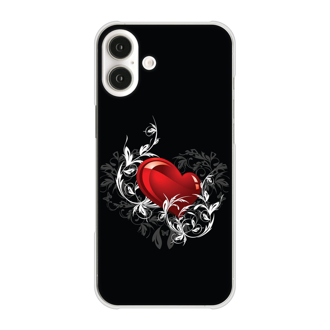iPhone16 Plus 高画質仕上げ 背面印刷 ハードケースきらめきハート