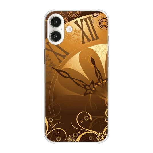 iPhone16 Plus 高画質仕上げ 背面印刷 ハードケース 【185 時を刻む針】