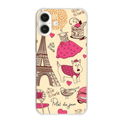 iPhone16 Plus 高画質仕上げ 背面印刷 ハードケースLOVE フランス