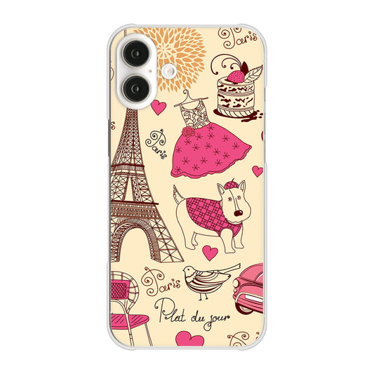 iPhone16 Plus 高画質仕上げ 背面印刷 ハードケースLOVE フランス