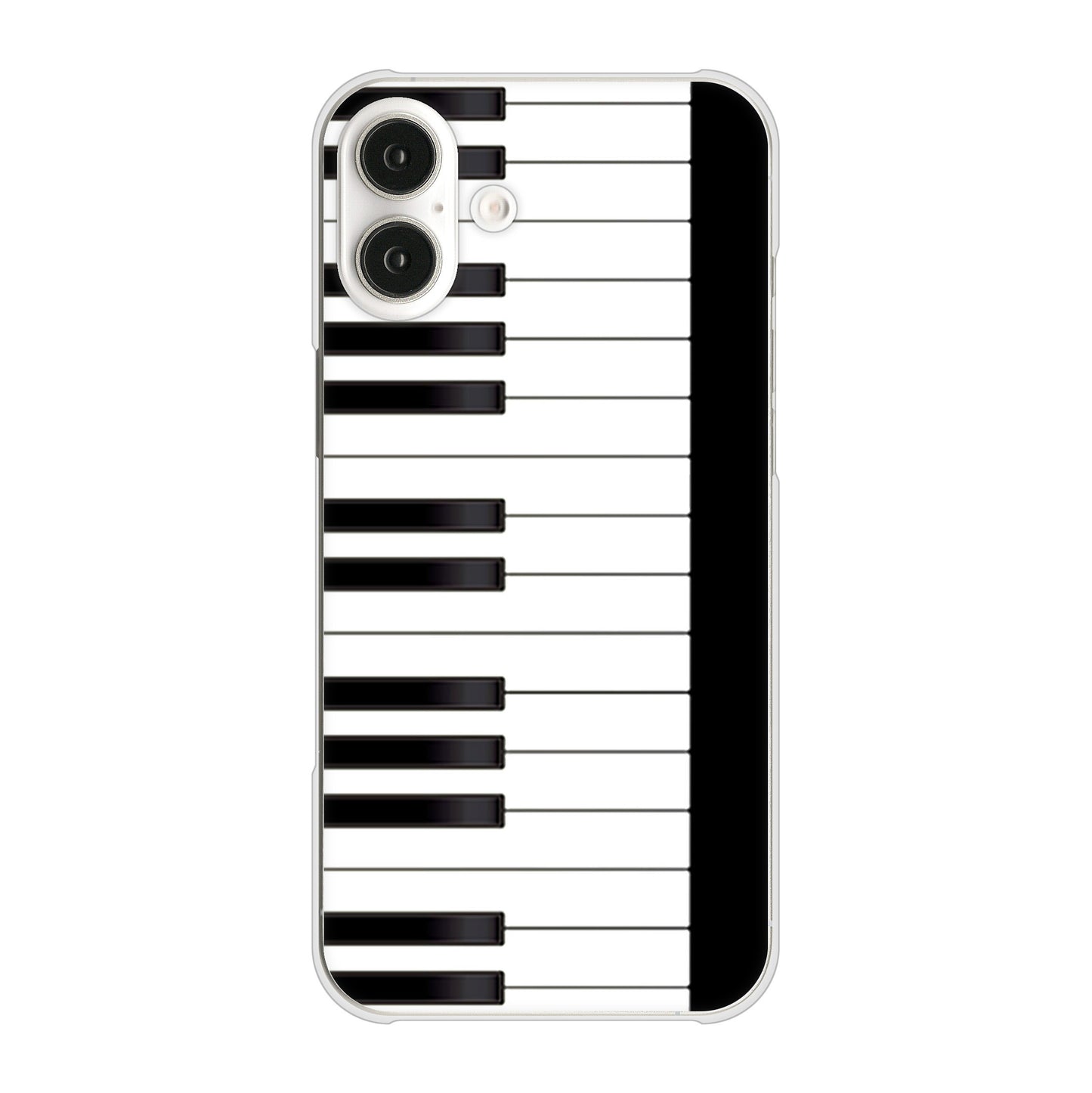 iPhone16 Plus 高画質仕上げ 背面印刷 ハードケースピアノ