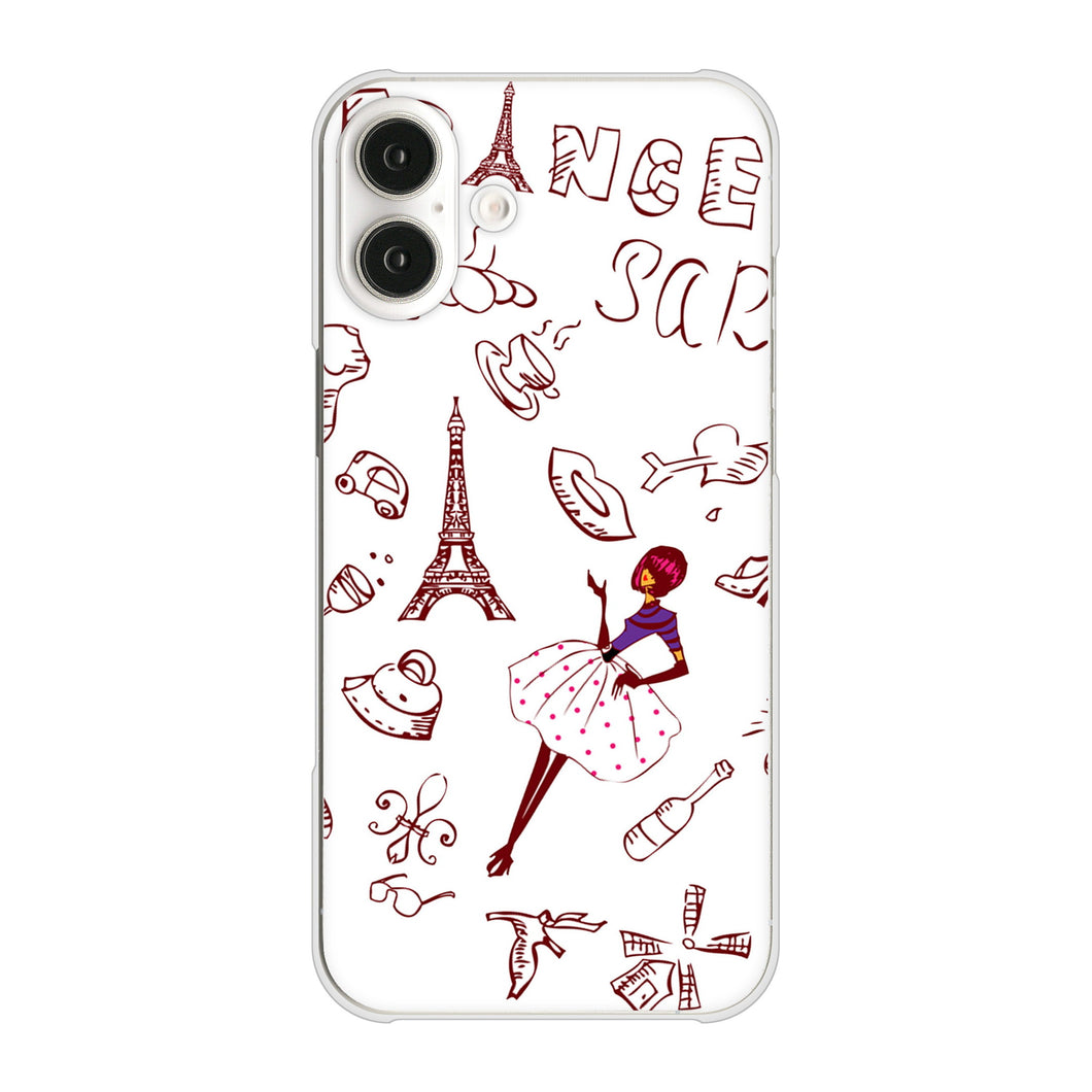 iPhone16 Plus 高画質仕上げ 背面印刷 ハードケースLOVE フランス