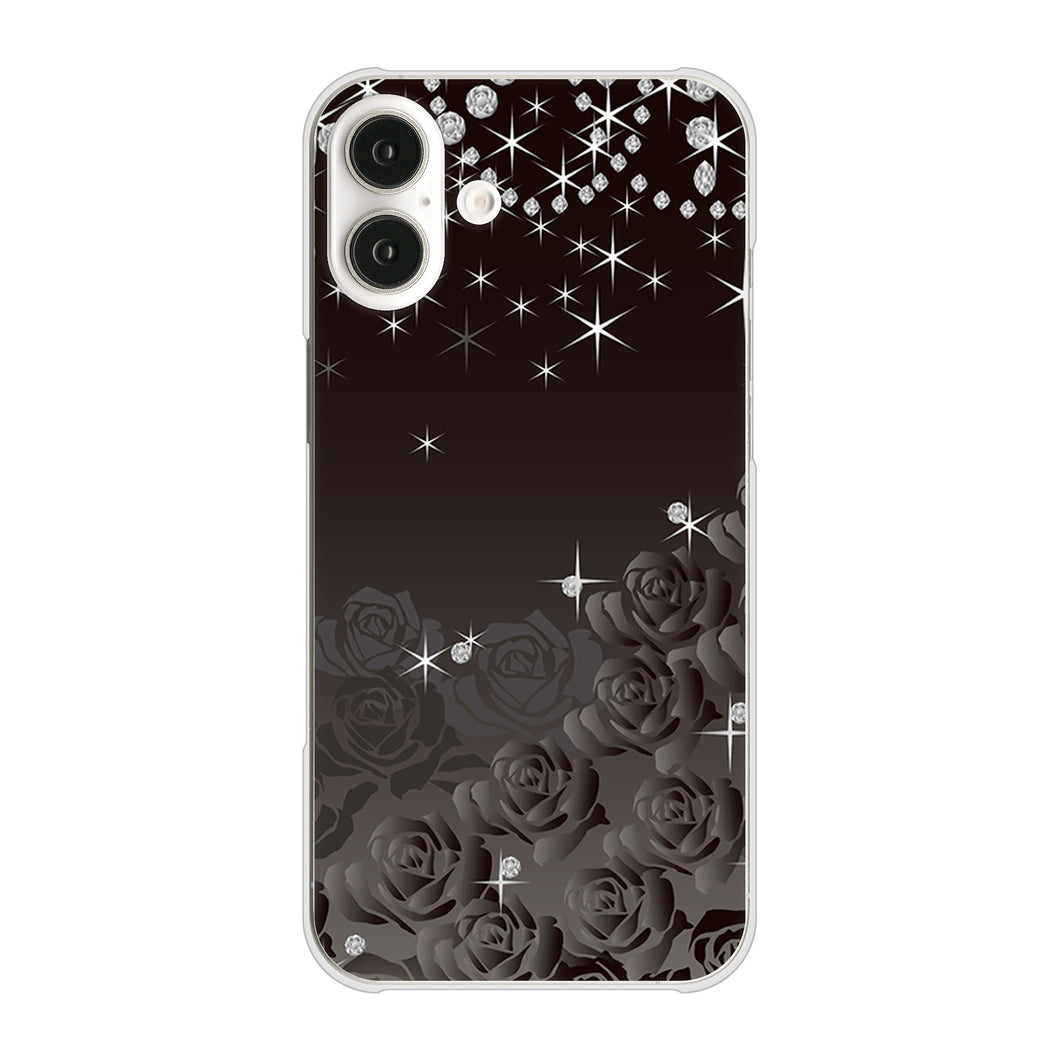 iPhone16 Plus 高画質仕上げ 背面印刷 ハードケースロマンチックなバラ