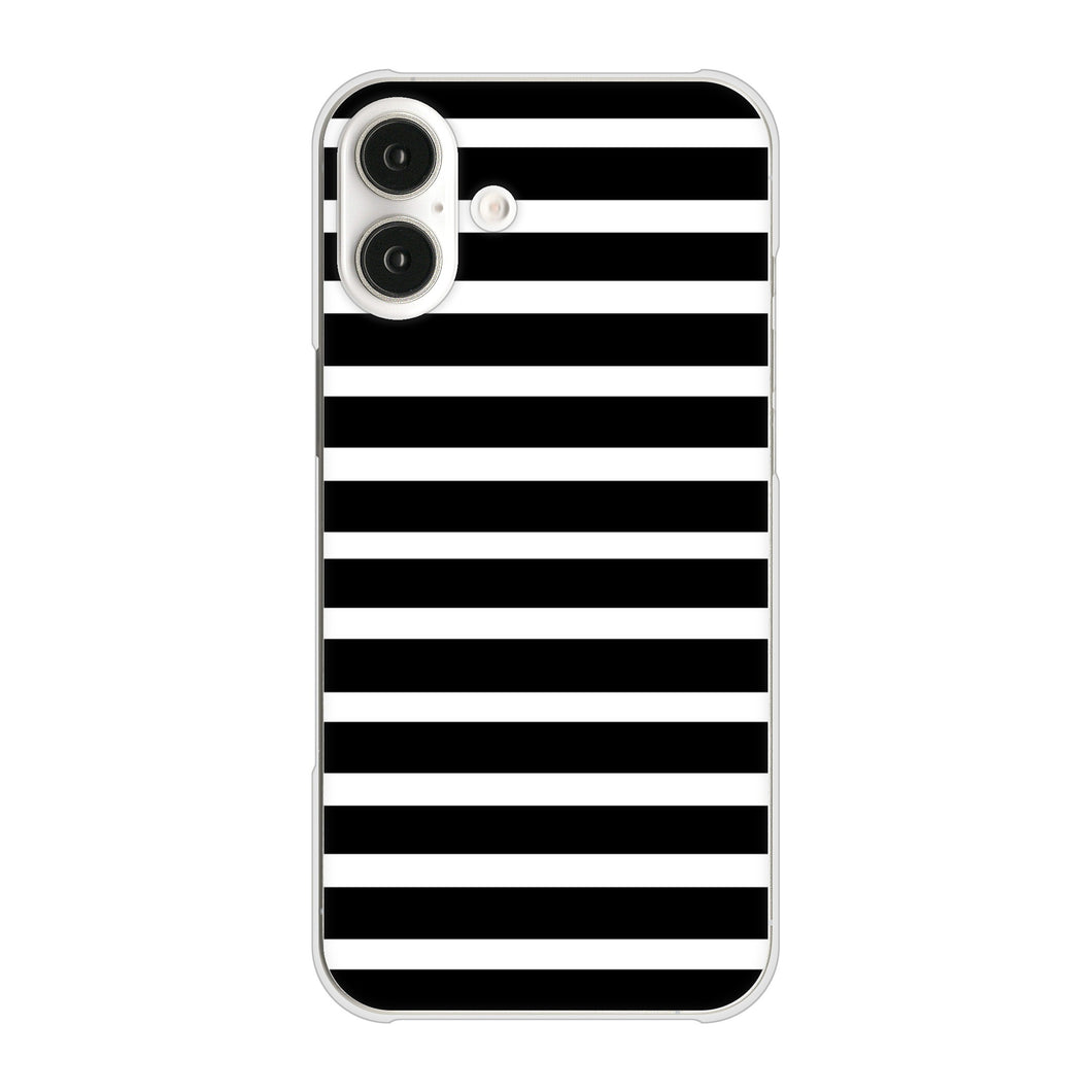 iPhone16 Plus 高画質仕上げ 背面印刷 ハードケースシンプルボーダー