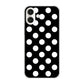 iPhone16 Plus 高画質仕上げ 背面印刷 ハードケースシンプル柄（水玉）