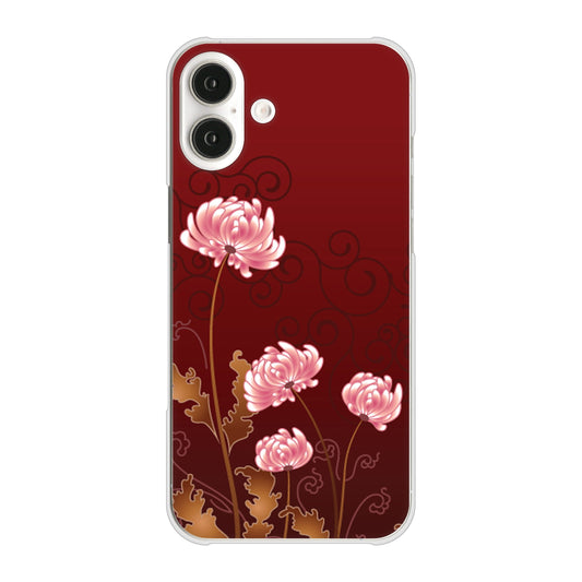 iPhone16 Plus 高画質仕上げ 背面印刷 ハードケース 【375 優美な菊】