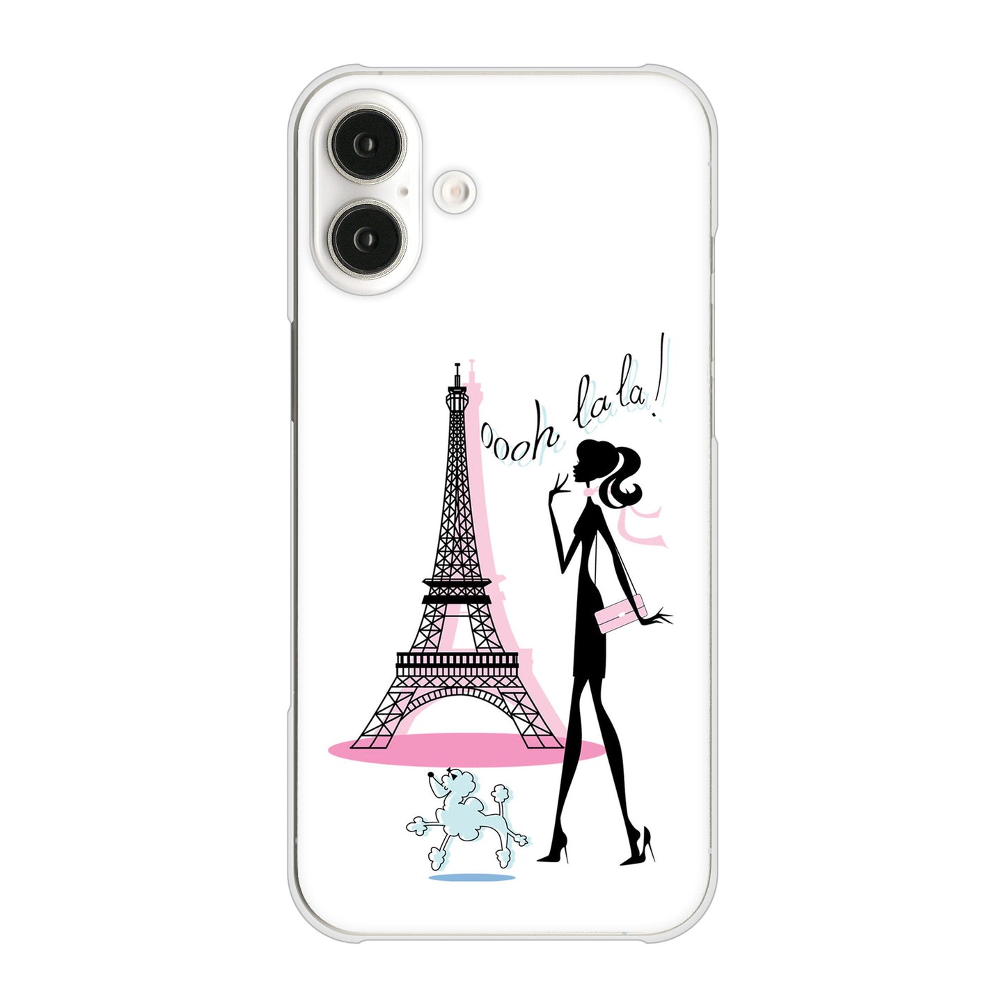 iPhone16 Plus 高画質仕上げ 背面印刷 ハードケースLOVE フランス