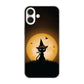 iPhone16 Plus 高画質仕上げ 背面印刷 ハードケース夜とネコ