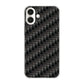 iPhone16 Plus 高画質仕上げ 背面印刷 ハードケース 【461 カーボン】
