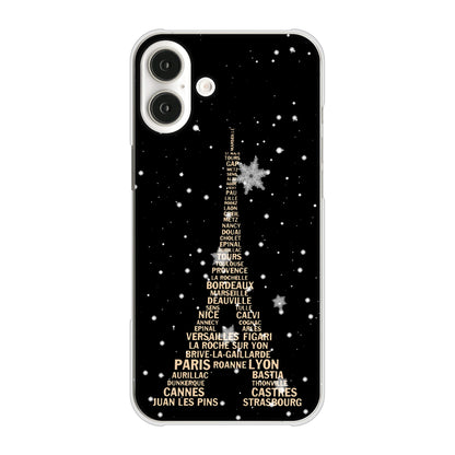 iPhone16 Plus 高画質仕上げ 背面印刷 ハードケースエッフェル塔
