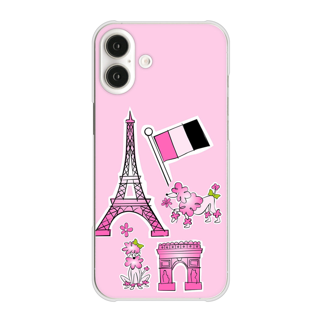 iPhone16 Plus 高画質仕上げ 背面印刷 ハードケースLOVE フランス