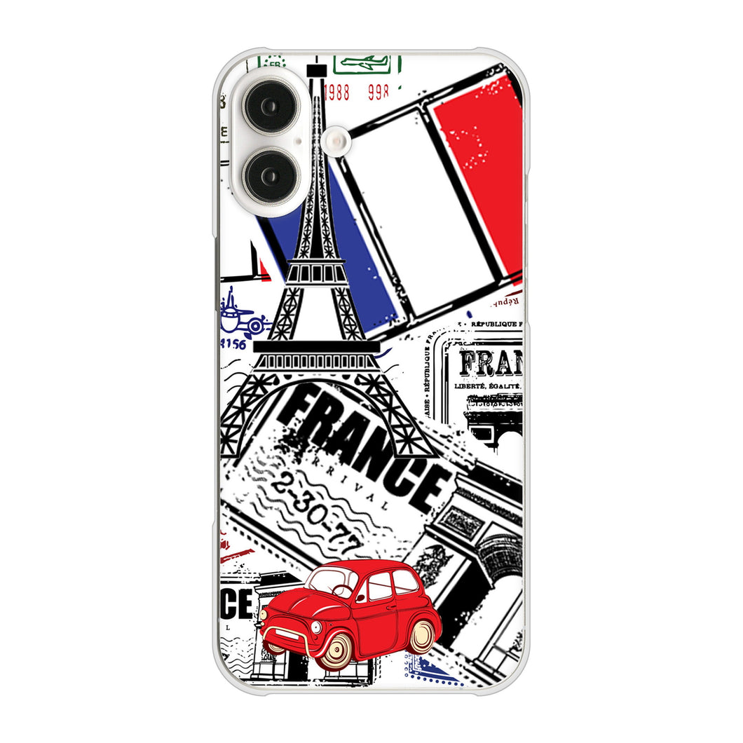 iPhone16 Plus 高画質仕上げ 背面印刷 ハードケースLOVE フランス