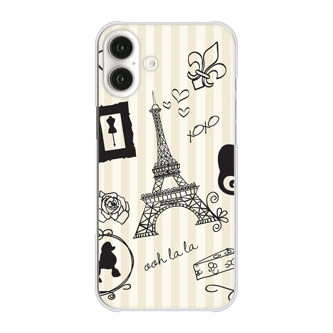 iPhone16 Plus 高画質仕上げ 背面印刷 ハードケースLOVE フランス
