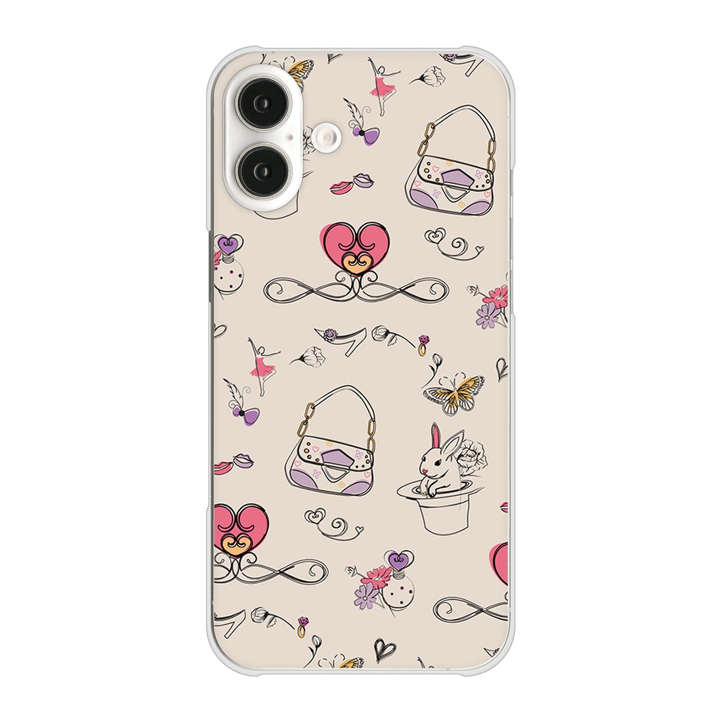 iPhone16 Plus 高画質仕上げ 背面印刷 ハードケースマルチスタイル