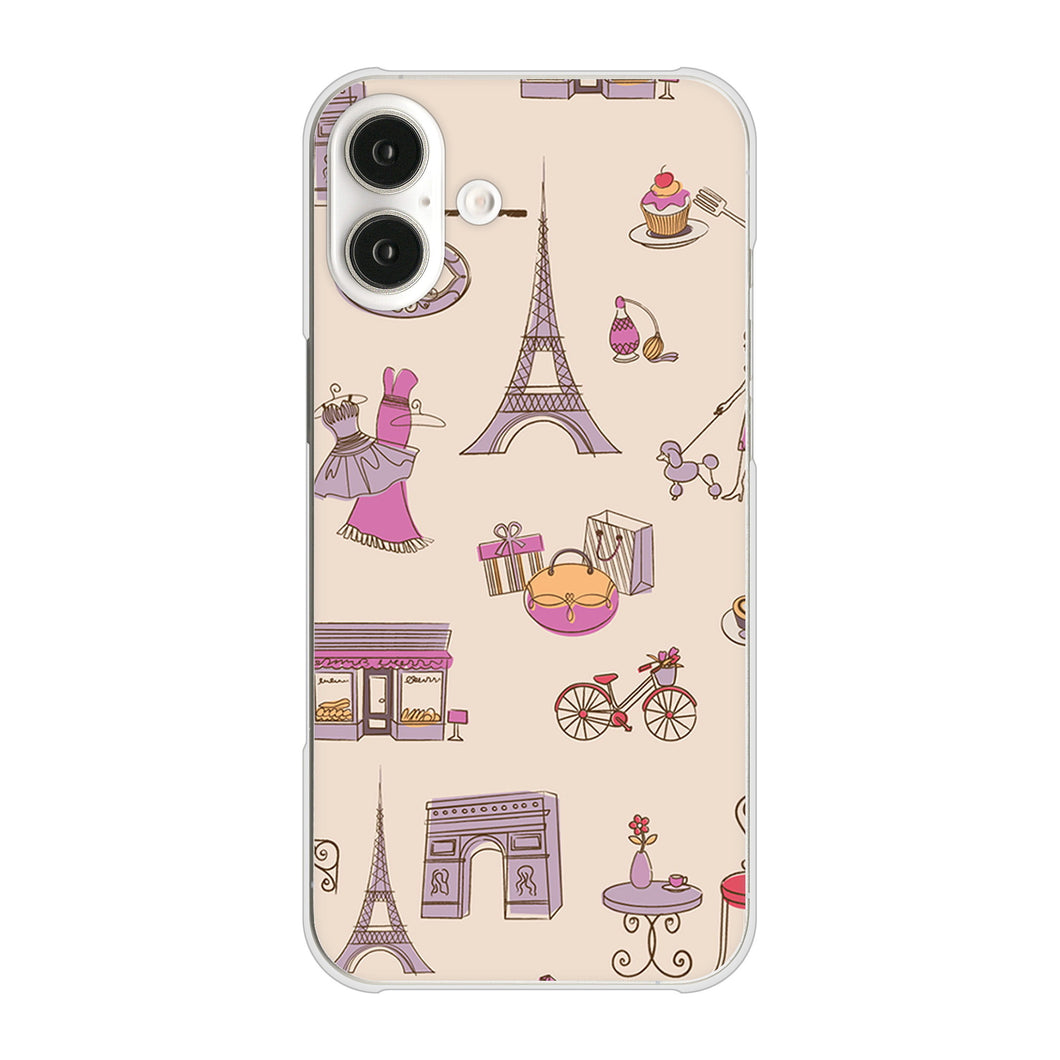 iPhone16 Plus 高画質仕上げ 背面印刷 ハードケースLOVE フランス