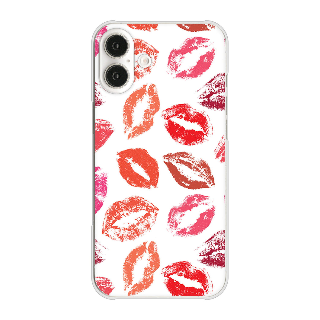 iPhone16 Plus 高画質仕上げ 背面印刷 ハードケース 【734 キスkissキス】