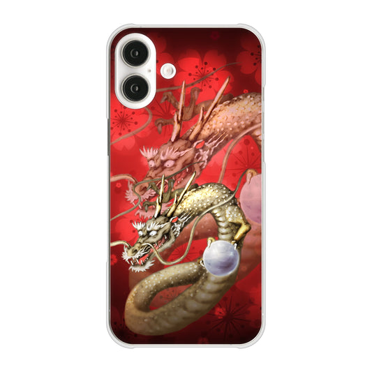 iPhone16 Plus 高画質仕上げ 背面印刷 ハードケース龍