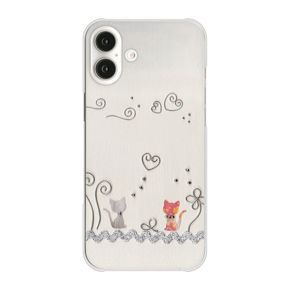 iPhone16 Plus 高画質仕上げ 背面印刷 ハードケースクラフト写真ネコ