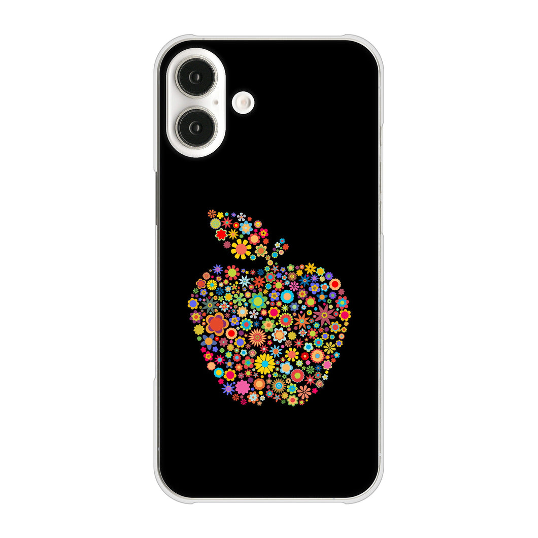 iPhone16 Plus 高画質仕上げ 背面印刷 ハードケース 【1195 カラフルアップル】