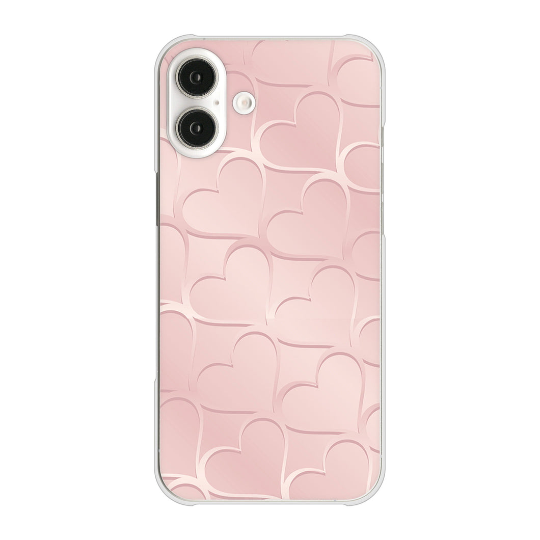 iPhone16 Plus 高画質仕上げ 背面印刷 ハードケースかくれハート