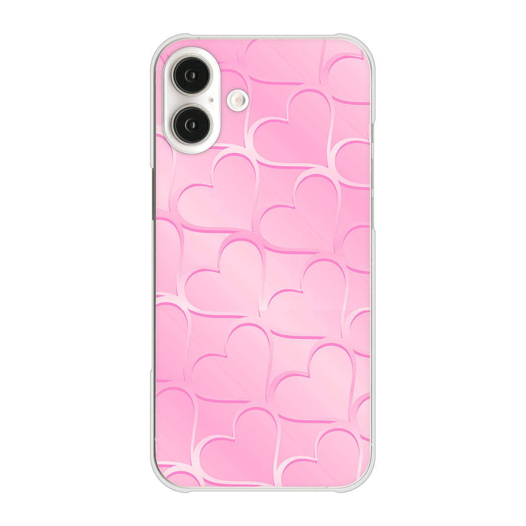 iPhone16 Plus 高画質仕上げ 背面印刷 ハードケースかくれハート