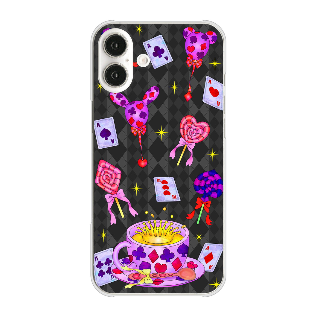 iPhone16 Plus 高画質仕上げ 背面印刷 ハードケースむかいあぐる トランプティー