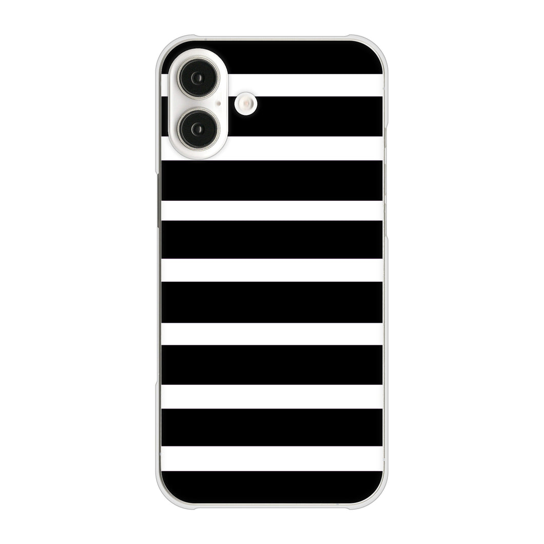 iPhone16 Plus 高画質仕上げ 背面印刷 ハードケースシンプルボーダー