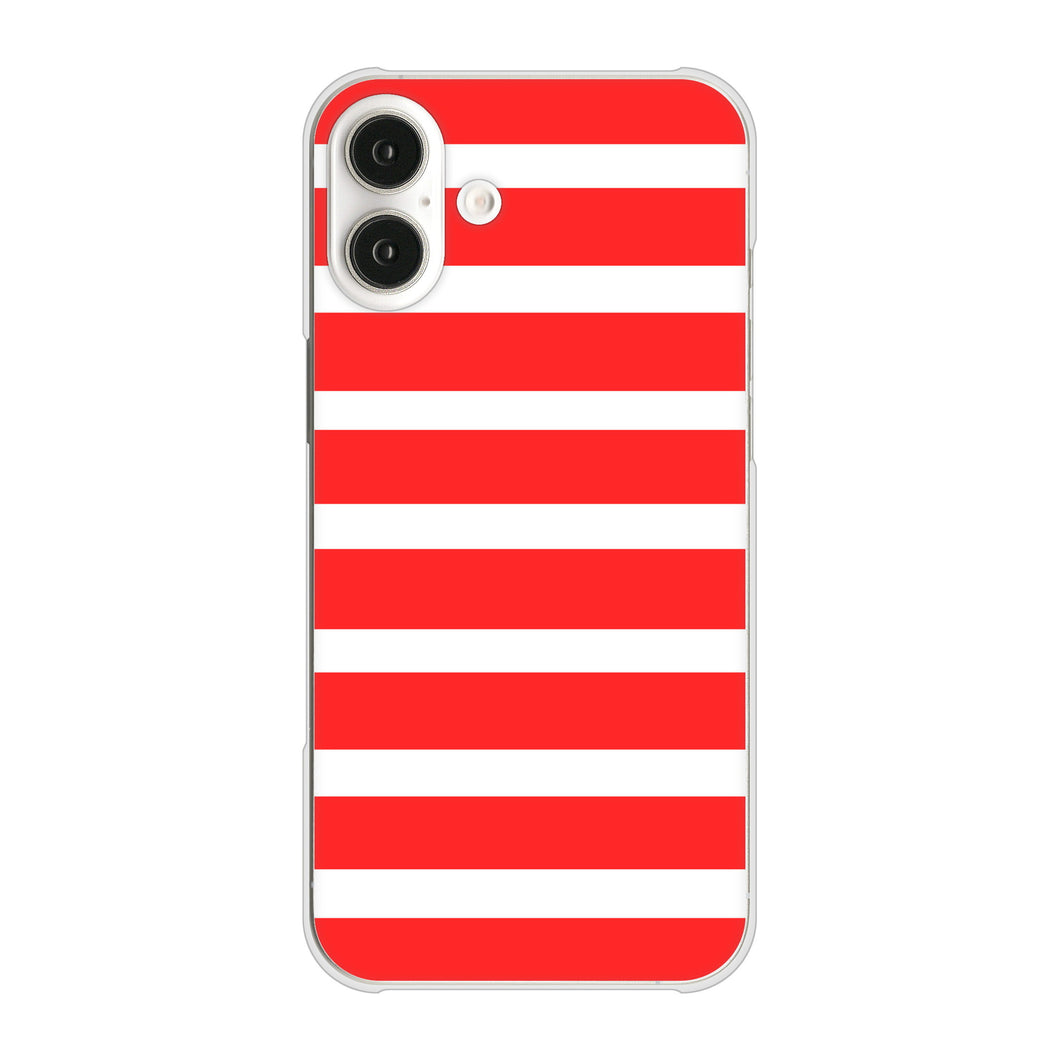 iPhone16 Plus 高画質仕上げ 背面印刷 ハードケースシンプルボーダー