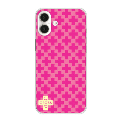 iPhone16 Plus 高画質仕上げ 背面印刷 ハードケースクロスドット