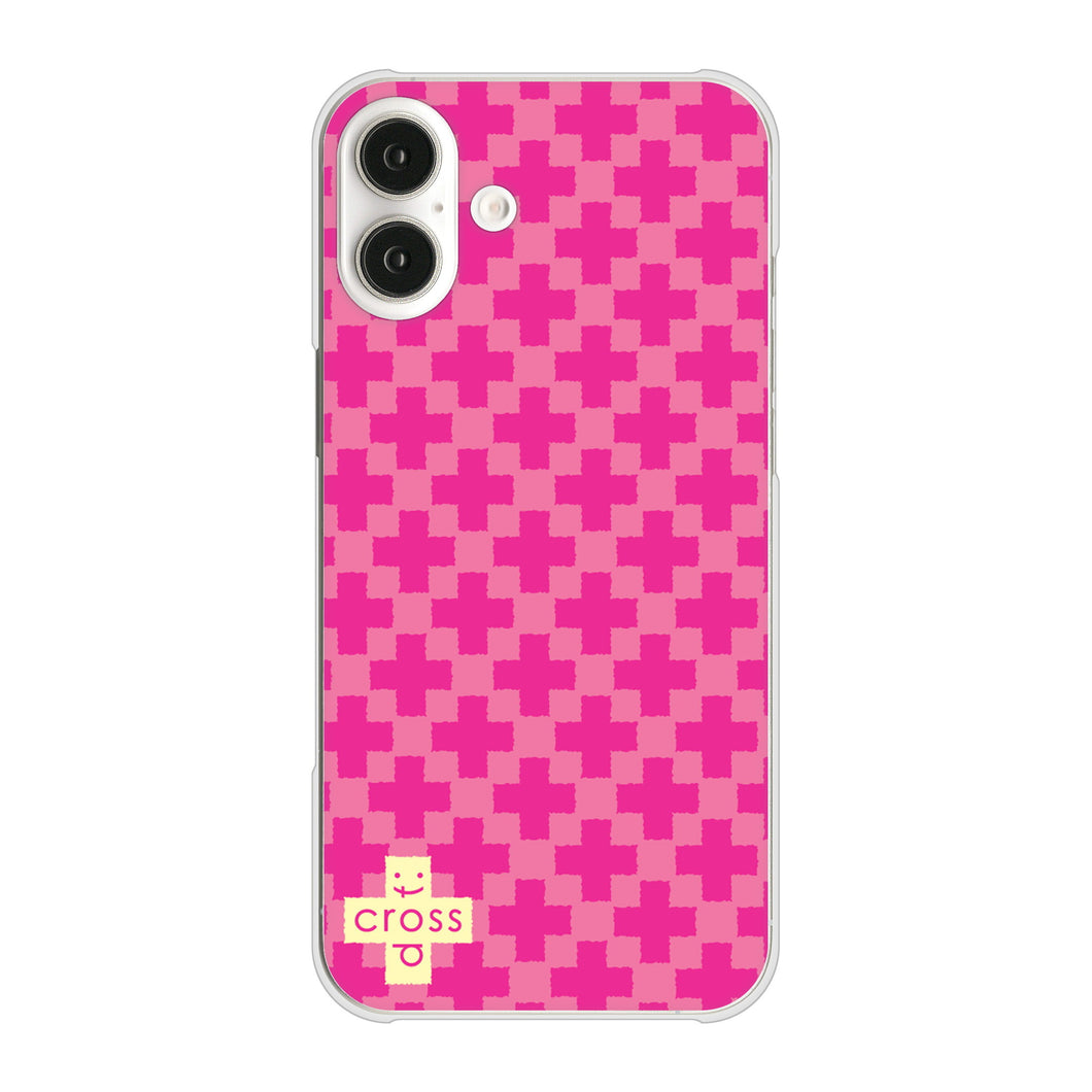iPhone16 Plus 高画質仕上げ 背面印刷 ハードケースクロスドット