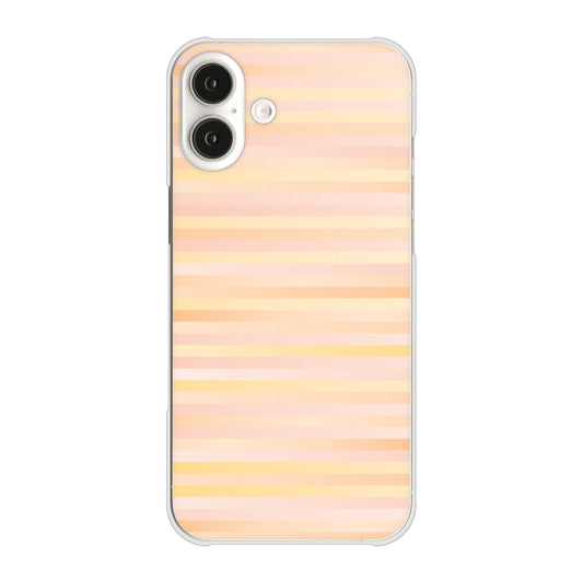 iPhone16 Plus 高画質仕上げ 背面印刷 ハードケースグラデーションボーダー