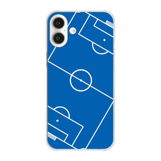 iPhone16 Plus 高画質仕上げ 背面印刷 ハードケース 【IB922 SOCCER_ピッチ】