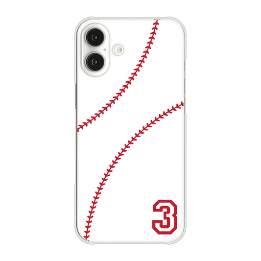 iPhone16 Plus 高画質仕上げ 背面印刷 ハードケースbaseball