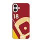 iPhone16 Plus 高画質仕上げ 背面印刷 ハードケースbaseball