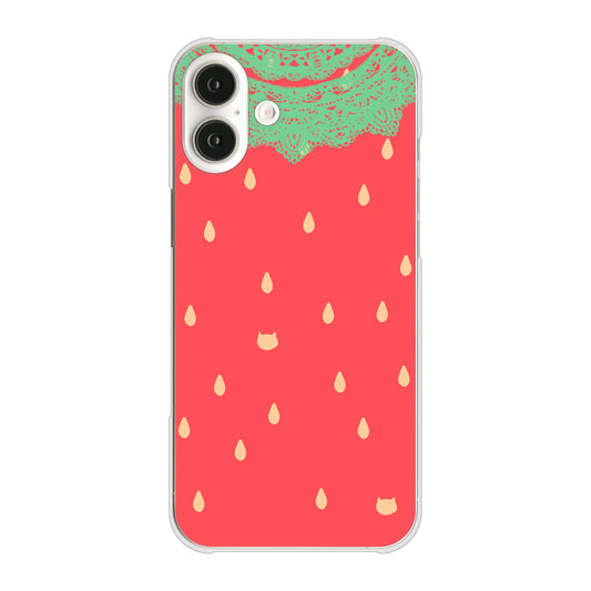 iPhone16 Plus 高画質仕上げ 背面印刷 ハードケース 【MI800 strawberry ストロベリー】