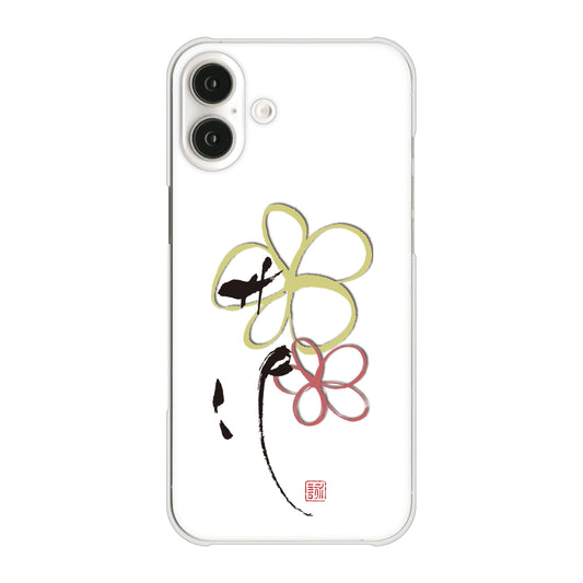 iPhone16 Plus 高画質仕上げ 背面印刷 ハードケース大野詠舟 デザイン筆文字