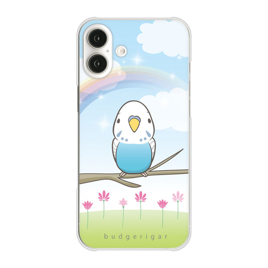 iPhone16 Plus 高画質仕上げ 背面印刷 ハードケースセキセイインコ