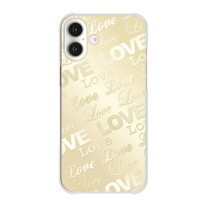 iPhone16 Plus 高画質仕上げ 背面印刷 ハードケースエンボス風LOVEリンク