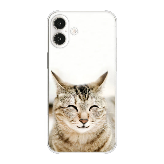 iPhone16 Plus 高画質仕上げ 背面印刷 ハードケース 【VA801 笑福ねこ】