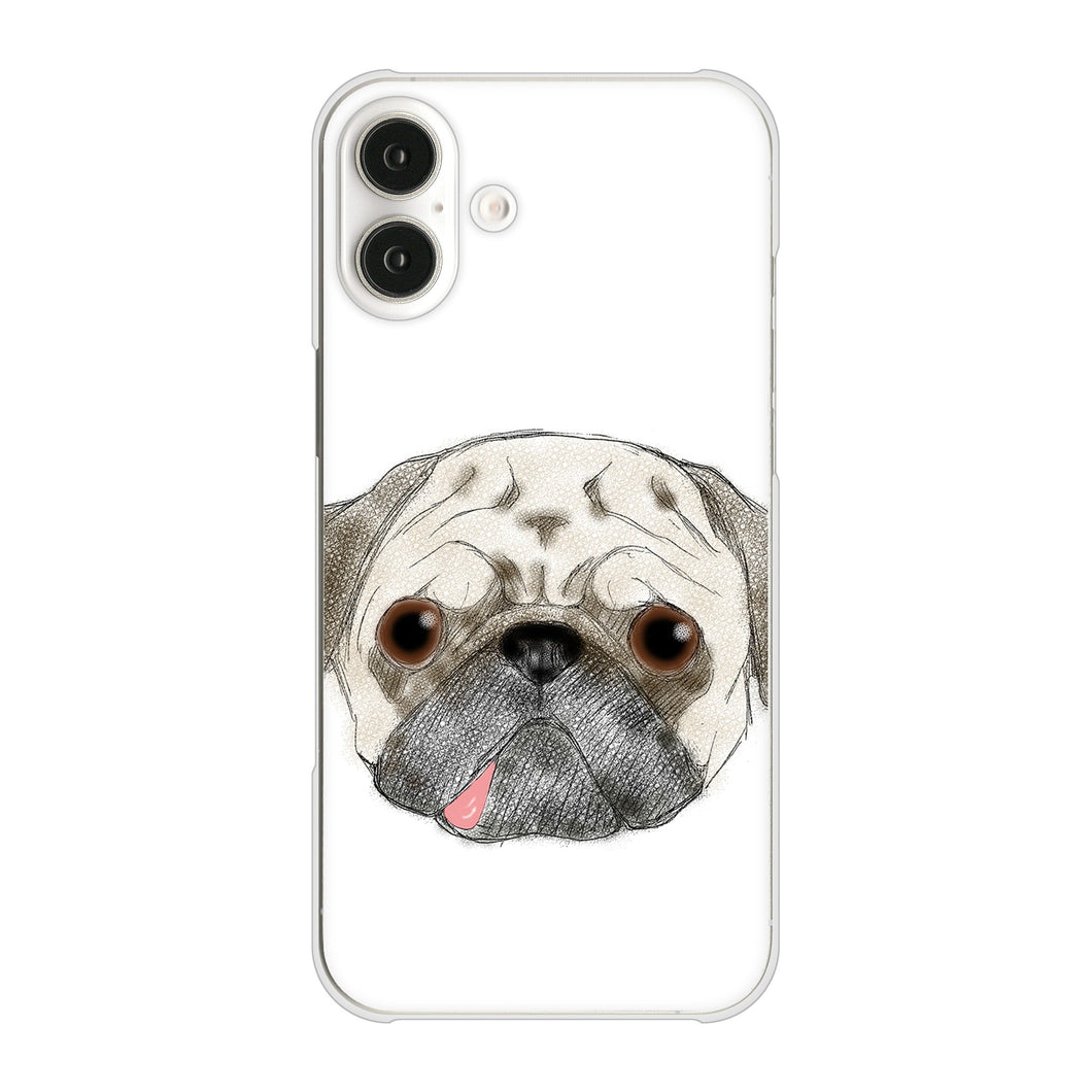 iPhone16 Plus 高画質仕上げ 背面印刷 ハードケースパグ
