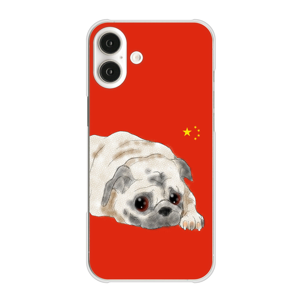 iPhone16 Plus 高画質仕上げ 背面印刷 ハードケースパグ