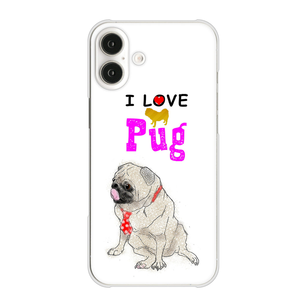iPhone16 Plus 高画質仕上げ 背面印刷 ハードケースパグ