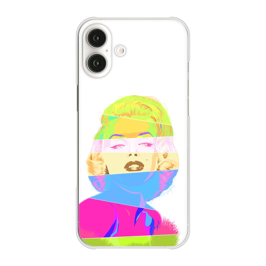 iPhone16 Plus 高画質仕上げ 背面印刷 ハードケースマリリンモンローデザイン