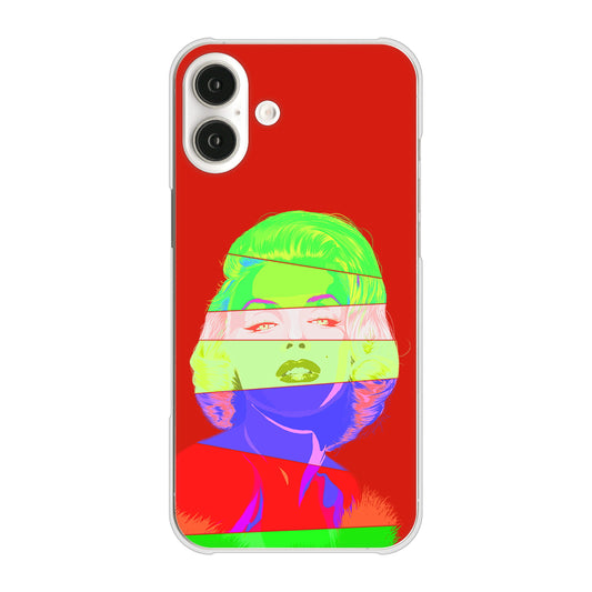 iPhone16 Plus 高画質仕上げ 背面印刷 ハードケースマリリンモンローデザイン